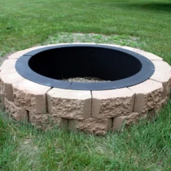 Sunnydaze Decor Sunnydaze Outdoor Heavy-Duty Steel Portable Above Ground Or In-Ground Round Fire Pit Liner Ring - Black -Furniture GUEST 6cfd2e53 09b4 4920 aa95 7edb08343114