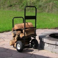 Sunnydaze Decor Sunnydaze Indoor/Outdoor Steel Rolling Firewood Log Cart Carrier With Wheels - 1/8 Face Cord - Black 16 Sunnydaze Decor Sunnydaze Indoor/Outdoor Steel Rolling Firewood Log Cart Carrier With Wheels - 1/8 Face Cord - Black -Furniture GUEST 6f96e1d9 391f 43f4 b48f 3466ecd67961