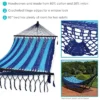 Sunnydaze Decor Sunnydaze Heavy-Duty Deluxe Hand-Woven Cotton American-Style Mayan Hammock With Spreader Bars - 770 Lb Weight Capacity - Blue 2 Sunnydaze Decor Sunnydaze Heavy-Duty Deluxe Hand-Woven Cotton American-Style Mayan Hammock With Spreader Bars - 770 Lb Weight Capacity - Blue -Furniture GUEST 71f05a73 db4f 4f76 9d6d 397bf573ca01