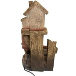 Sunnydaze Decor Sunnydaze 26"H Electric Polyresin Bluebird House And Buckets Outdoor Water Fountain -Furniture GUEST 72999ed6 febe 4d9b 942b 6ec378b5d7cf