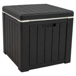 Sunnydaze Decor Sunnydaze 9-Gallon Outdoor Cooler Box - Polypropylene Resin - Black -Furniture GUEST 73b7f2e0 99f4 4208 9652 31e0f22488b3