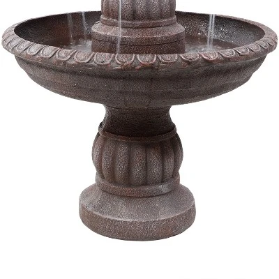 Sunnydaze Decor Sunnydaze 49"H Electric Fiberglass And Resin 4-Tier Mediterranean Outdoor Water Fountain 6 Sunnydaze Decor Sunnydaze 49"H Electric Fiberglass And Resin 4-Tier Mediterranean Outdoor Water Fountain - Image 4