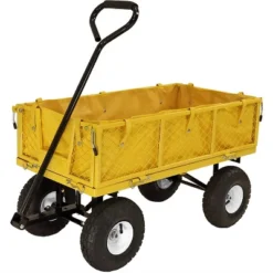 Sunnydaze Decor Sunnydaze Outdoor Lawn And Garden Heavy-Duty Steel Utility Cart With Removable Sides And Weather-Resistant Polyester Liner 23 Sunnydaze Decor Sunnydaze Outdoor Lawn And Garden Heavy-Duty Steel Utility Cart With Removable Sides And Weather-Resistant Polyester Liner -Furniture GUEST 784948d3 7390 40fb bffd 80b4a9a207eb