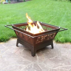 Sunnydaze Decor Sunnydaze Outdoor Camping Or Backyard Steel Northern Galaxy Fire Pit With Cooking Grill Grate, Spark Screen, And Log Poker - 32" -Furniture GUEST 78c0e705 96d4 43a6 a16e df6d6311864c