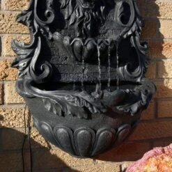 Sunnydaze Decor Sunnydaze 30"H Solar-Powered With Battery Pack Polyresin Stoic Courage Lion Head Outdoor Wall-Mount Fountain 14 Sunnydaze Decor Sunnydaze 30"H Solar-Powered With Battery Pack Polyresin Stoic Courage Lion Head Outdoor Wall-Mount Fountain -Furniture GUEST 795e7d2d 0d1f 4b45 8652 51214d2dd83a