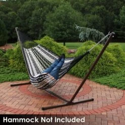 Sunnydaze Decor Sunnydaze Large 2-Person Hammock Stand With Heavy-Duty Steel Beam Construction -Furniture GUEST 7b1ae572 d76d 4ea4 a159 0774ac6b224e