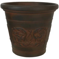 Sunnydaze Decor Sunnydaze Indoor/Outdoor Patio, Garden, Or Porch Weather-Resistant Double-Walled Arabella Flower Pot Planter - 16" - Rust Finish -Furniture GUEST 7b1db6e4 477f 4a10 b262 a2e39ba77716