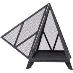 Sunnydaze Decor Sunnydaze Majestic Pyramid Steel Mesh Fire Pit - Black -Furniture GUEST 7b568c83 e43a 48ff b33e 6e677bd31728