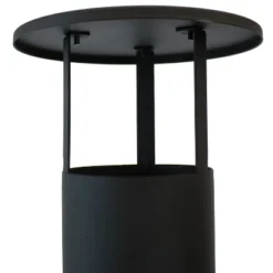 Sunnydaze Decor Sunnydaze Outdoor Backyard Patio Modern Style Steel Wood-Burning Fire Pit Chiminea With Open Sides - 80" - Black -Furniture GUEST 7ba76e06 e7d4 4231 8ffb f087f785649d