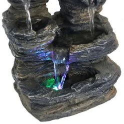 Sunnydaze Decor Sunnydaze Indoor Decorative Five Stream Rock Cavern Tabletop Water Fountain With Multi-Colored LED Lights - 13" -Furniture GUEST 7d07816d 86ab 4343 8a48 e8bc0bddac81