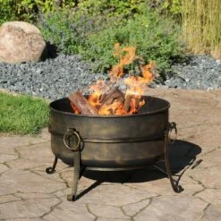 Sunnydaze Decor Sunnydaze Outdoor Camping Or Backyard Round Cauldron Fire Pit With Spark Screen, Log Poker, And Metal Wood Grate 15 Sunnydaze Decor Sunnydaze Outdoor Camping Or Backyard Round Cauldron Fire Pit With Spark Screen, Log Poker, And Metal Wood Grate -Furniture GUEST 7fa7934f fe07 4a17 bd1c ae395e891a07