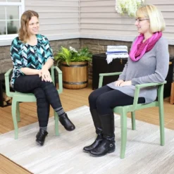 Sunnydaze Decor Sunnydaze Polypropylene Stackable Tristana Outdoor Patio Arm Chair -Furniture GUEST 7fd76eb1 afe0 4b1b 93a1 57a973f07df1