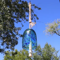 Sunnydaze Decor Sunnydaze Outdoor Natural Melody Glass Wind Bell Chime - 7.5" - Blue Freeze -Furniture GUEST 807dd591 d4da 4392 adb4 4c8c4cdc96c8