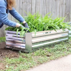 Sunnydaze Decor Sunnydaze Raised Corrugated Galvanized Steel Rectangle Garden Bed For Plants, Vegetables, And Flowers - 48" L X 11.75" H 11 Sunnydaze Decor Sunnydaze Raised Corrugated Galvanized Steel Rectangle Garden Bed For Plants, Vegetables, And Flowers - 48" L X 11.75" H -Furniture GUEST 81976925 0897 46ce a688 74522ee46f69