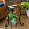 Sunnydaze Decor Sunnydaze Indoor/Outdoor Steel Frame Decorative Antique Ceramic Tile Top Side Table - 12" 1 Sunnydaze Decor Sunnydaze Indoor/Outdoor Steel Frame Decorative Antique Ceramic Tile Top Side Table - 12" -Furniture GUEST 81c1d544 46f4 439c add9 47a827ddc86c