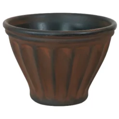 Sunnydaze Decor Sunnydaze Indoor/Outdoor Patio, Garden, Or Porch Weather-Resistant Double-Walled Charlotte Flower Pot Planter - 16" - Rust Finish -Furniture GUEST 81e421e6 47a4 447a 8730 052cd11aecb5
