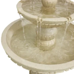 Sunnydaze Decor Sunnydaze 55"H Electric Polystone Classic Style 3-Tier Designer Outdoor Water Fountain -Furniture GUEST 827533e1 7f50 4be0 8dc1 945990603b9b
