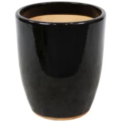 Sunnydaze Decor Sunnydaze Indoor/Outdoor Captivating Vista Decorative Glazed Ceramic Planter For Greenery Or Flowers - 14" -Furniture GUEST 840b2ab2 61ff 400d a855 fe29c66e4a2b