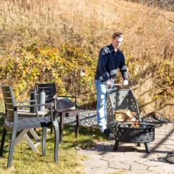 Sunnydaze Decor Sunnydaze Powder-Coated Steel Log Cart - 34" H - Gray 21 Sunnydaze Decor Sunnydaze Powder-Coated Steel Log Cart - 34" H - Gray -Furniture GUEST 84324e99 671e 444f 8c5e 2e2461024bc4