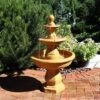 Sunnydaze Decor Sunnydaze 40"H Electric Fiberglass And Resin 3-Tier Tropical Style Outdoor Water Fountain -Furniture GUEST 8965ef39 3991 46b8 ba42 ec088093bd4b