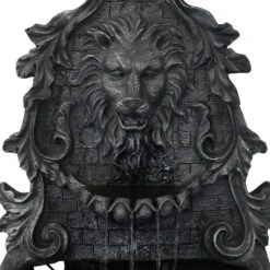 Sunnydaze Decor Sunnydaze 30"H Solar-Powered With Battery Pack Polyresin Stoic Courage Lion Head Outdoor Wall-Mount Fountain 11 Sunnydaze Decor Sunnydaze 30"H Solar-Powered With Battery Pack Polyresin Stoic Courage Lion Head Outdoor Wall-Mount Fountain -Furniture GUEST 8a537cd1 2673 4eac 9667 1c6597642ecc