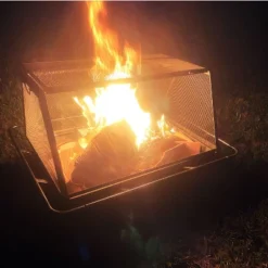 Sunnydaze Decor Sunnydaze Outdoor Camping Or Backyard Rectangular Northland Fire Pit With Cooking Grill Grate, Spark Screen, Log Poker, And Fire Pit Cover - 36" -Furniture GUEST 8b2c6d92 1716 4dcc a2c2 3d78075e4aaa