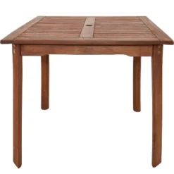 Sunnydaze Decor Sunnydaze Outdoor Meranti Wood With Teak Oil Finish Rustic Square Backyard Patio Dining Table - 31" - Brown -Furniture GUEST 8b6fe5e7 0aff 4d7a 8bda 5c9c3f46fb18