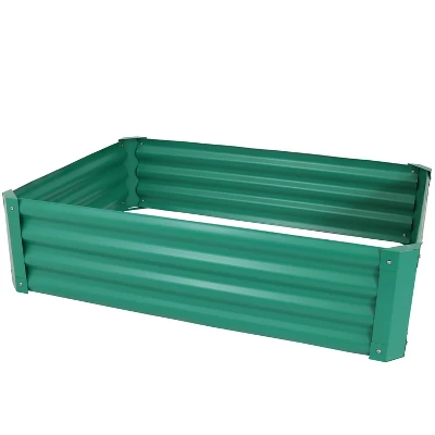 Sunnydaze Decor Sunnydaze Raised Powder-Coated Steel Rectangle Garden Bed Kit For Plants, Flowers, Herbs And Vegetables - 47" Wide X 11" Deep 8 Sunnydaze Decor Sunnydaze Raised Powder-Coated Steel Rectangle Garden Bed Kit For Plants, Flowers, Herbs And Vegetables - 47" Wide X 11" Deep - Image 6
