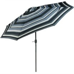 Sunnydaze Decor Sunnydaze Outdoor Aluminum Patio Umbrella, Tilt, And Crank - 9' -Furniture GUEST 8cf671e8 71d3 4da1 9bea 48e7669fc80a