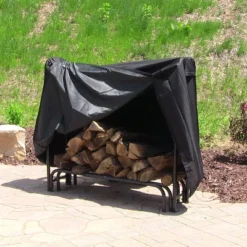 Sunnydaze Decor Sunnydaze Outdoor Weather-Resistant Heavy-Duty Durable Polyester With PVC Backing Firewood Log Rack Cover -Furniture GUEST 8d6455c9 96f4 4c87 b400 cb43b3d6af6f
