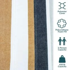 Sunnydaze Decor Sunnydaze Heavy-Duty Quilted 2-Person Hammock With Curved Bamboo Spreader Bars - 450 Lb Weight Capacity 25 Sunnydaze Decor Sunnydaze Heavy-Duty Quilted 2-Person Hammock With Curved Bamboo Spreader Bars - 450 Lb Weight Capacity -Furniture GUEST 8ec80e0d 649f 42fb 962c 2b19295737e2