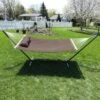 Sunnydaze Decor Sunnydaze 2-Person Quilted Double Hammock With Spreader Bars With Freestanding Stand - 400 Lb Weight Capacity/12' Stand -Furniture GUEST 8f80e11f 941f 4d95 8f42 39e616a173a6