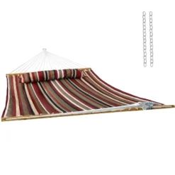 Sunnydaze Decor Sunnydaze Extra-Large 2-Person Quilted Outdoor Hammock With Spreader Bars - 450 Lb Capacity -Furniture GUEST 90a4197f 29c7 4d54 90de 66964db2e279
