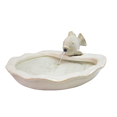 Sunnydaze Decor Sunnydaze 7"H Electric Glazed Ceramic Fish Outdoor Water Fountain 15 Sunnydaze Decor Sunnydaze 7"H Electric Glazed Ceramic Fish Outdoor Water Fountain - Image 13