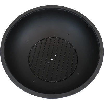 Sunnydaze Decor Sunnydaze Outdoor Portable Camping Or Backyard Large Round Fire Pit Bowl With Spark Screen, Wood Grate, And Log Poker - 32" - Copper Finish 9 Sunnydaze Decor Sunnydaze Outdoor Portable Camping Or Backyard Large Round Fire Pit Bowl With Spark Screen, Wood Grate, And Log Poker - 32" - Copper Finish - Image 7