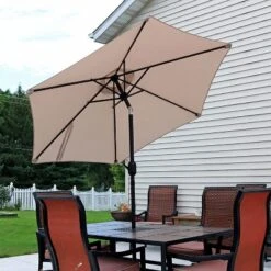 Sunnydaze Decor Sunnydaze Outdoor Aluminum Patio Table Umbrella With Polyester Canopy And Tilt And Crank Shade Control - 7.5' 21 Sunnydaze Decor Sunnydaze Outdoor Aluminum Patio Table Umbrella With Polyester Canopy And Tilt And Crank Shade Control - 7.5' -Furniture GUEST 925db8ee 5ce6 4384 b089 c6de683c4fac