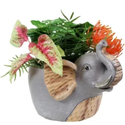 Sunnydaze Decor Sunnydaze Elsie The Elephant Planter Statue - Indoor/Outdoor Decorative Figurine - 8.5" -Furniture GUEST 9275f7f8 23e9 497e a0a3 67ed022473c7