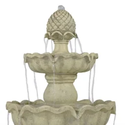 Sunnydaze Decor Sunnydaze 51"H Electric Polyresin And Fiberglass 3-Tier Pineapple Top Outdoor Water Fountain 17 Sunnydaze Decor Sunnydaze 51"H Electric Polyresin And Fiberglass 3-Tier Pineapple Top Outdoor Water Fountain -Furniture GUEST 9305fd57 7797 4338 9f66 708d983f822d