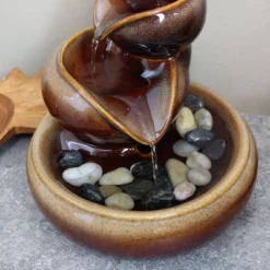 Sunnydaze Decor Sunnydaze Indoor Home Decorative Glazed Smooth Ceramic Tiered Vessels Tabletop Water Fountain - 10" - Brown 11 Sunnydaze Decor Sunnydaze Indoor Home Decorative Glazed Smooth Ceramic Tiered Vessels Tabletop Water Fountain - 10" - Brown -Furniture GUEST 944612cb 70cd 4a5d abf6 182cfbe03ef3