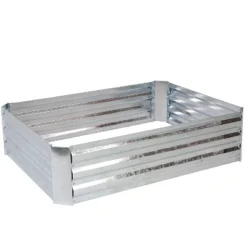 Sunnydaze Decor Sunnydaze Steel Raised Garden Bed With Greenhouse Cover - Green -Furniture GUEST 95e5fc26 5af8 4309 bd9b 48c301689b3a