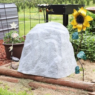 Sunnydaze Decor Sunnydaze Outdoor Lightweight Polyresin Landscape Rock Septic Cover With Stakes - 21.5" 8 Sunnydaze Decor Sunnydaze Outdoor Lightweight Polyresin Landscape Rock Septic Cover With Stakes - 21.5" - Image 6