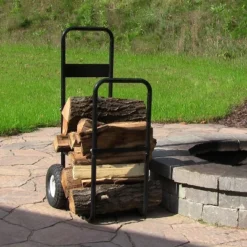 Sunnydaze Decor Sunnydaze Indoor/Outdoor Steel Rolling Firewood Log Cart Carrier With Wheels - 1/8 Face Cord - Black 17 Sunnydaze Decor Sunnydaze Indoor/Outdoor Steel Rolling Firewood Log Cart Carrier With Wheels - 1/8 Face Cord - Black -Furniture GUEST 9b2d0b47 065e 47bd 8b4d 0e979c67fc82