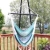 Sunnydaze Decor Sunnydaze Polyester Rope Hanging Caribbean-Style Hammock Chair Swing For Patio, Porch, Or Yard - Lagoon Stripes -Furniture GUEST 9e09247b 33d0 44d8 9f69 b230345e3f35