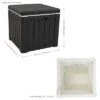 Sunnydaze Decor Sunnydaze 9-Gallon Outdoor Cooler Box - Polypropylene Resin - Black -Furniture GUEST 9edf95ca 0302 431b 869c b5ab0956810d