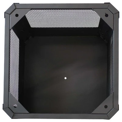 Sunnydaze Decor Sunnydaze Outdoor Camping Or Backyard Steel Square Grelha Fire Pit With Grilling Grate - 16" - Black 8 Sunnydaze Decor Sunnydaze Outdoor Camping Or Backyard Steel Square Grelha Fire Pit With Grilling Grate - 16" - Black - Image 6