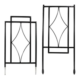 Sunnydaze Decor Sunnydaze Contemporary Metal Wire Garden Trellis For Climbing Plants And Flowers - 30" H - Black - 2-Pack -Furniture GUEST a780af4b 247b 47a6 8c02 22bcdd201306