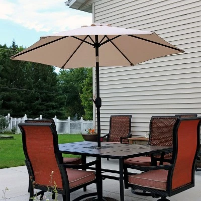 Sunnydaze Decor Sunnydaze Outdoor Aluminum Patio Table Umbrella With Polyester Canopy And Tilt And Crank Shade Control - 7.5' 3 Sunnydaze Decor Sunnydaze Outdoor Aluminum Patio Table Umbrella With Polyester Canopy And Tilt And Crank Shade Control - 7.5'
