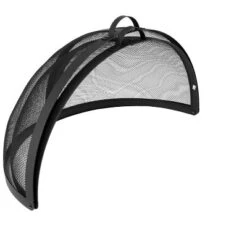 Sunnydaze Decor Sunnydaze Outdoor Heavy-Duty Steel Mesh Round Easy-Opening Camp Fire Pit Spark Screen Lid With Hinged Door - Black -Furniture GUEST a84d04e9 fa3a 46ac 9343 8c0cd3ca86e9