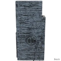 Sunnydaze Decor Sunnydaze 32"H Electric Polyresin Cascading Tower Tiered Outdoor Water Fountain With LED Lights -Furniture GUEST a97203a0 82f2 4ee3 9414 c3f9c5f10640