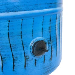 Sunnydaze Decor Sunnydaze 17.5" Outdoor Decorative Metal Garden Hose Holder With Lid - Blue Patina -Furniture GUEST aa0331e1 a98b 41f3 8ff5 860ca7972f99